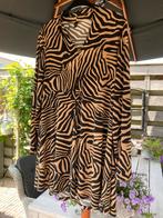 YOEK tuniek, blouse, maat 46/48, bruin/zwart, Kleding | Dames, Grote Maten, Ophalen of Verzenden, Zo goed als nieuw