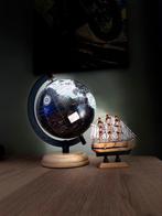 Prachtige edition wereldbol/schip miniatuur, Verzenden