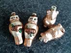 4 glazen kerstboom hangers, Diversen, Kerst, Ophalen of Verzenden