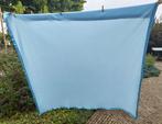 Damart blauw deken sprei 100% polyester 1.85 x 1.85 (AL140), Huis en Inrichting, Blauw, Tweepersoons, Ophalen of Verzenden, Deken of Dekbed
