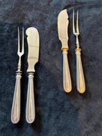 Antieke set 2 patémesjes en 2 vlees- of cakevorkjes, Ophalen of Verzenden