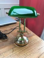 zeer nette kleine bankierslamp/ notarislamp, Ophalen of Verzenden, Zo goed als nieuw, Glas, Minder dan 50 cm