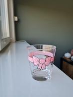 Blond Amsterdam glas strik roze, Ophalen, Zo goed als nieuw, Waterglas