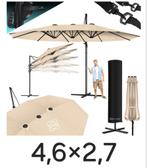 Grote Zweefparasol 4,6x2,7m, Ophalen, Kantelbaar, Nieuw, Zweefparasol