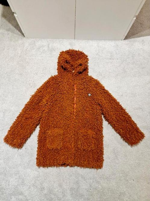 Roodbruine teddy jas van Scotch & Soda, Scotch R'belle 164, Kinderen en Baby's, Kinderkleding | Maat 164, Zo goed als nieuw, Meisje