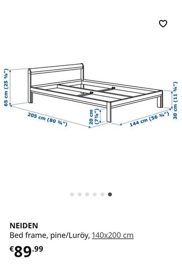 Bed Bedframe Ikea Neiden - afbeelding 11