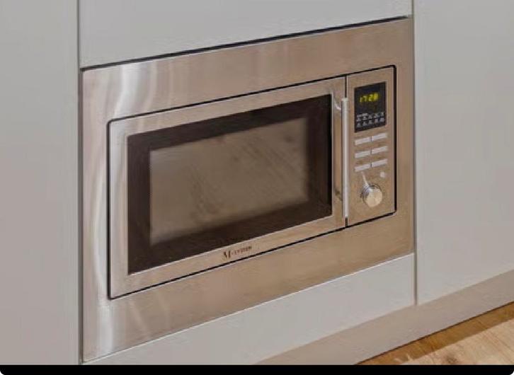 Inbouw combimagnetron, Witgoed en Apparatuur, Magnetrons, Zo goed als nieuw, Inbouw, Combimagnetron, 45 tot 60 cm, Grill, Draaiplateau