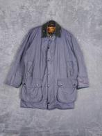 Barbour Border Jas C42 107CM XL Waxed Cotton Blauw Vintage, Barbour, Blauw, ., Maat 56/58 (XL)