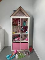 Heel groot poppenhuis met Barbie inrichting, Ophalen, Zo goed als nieuw, Poppenhuis
