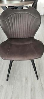 4 eetkamerstoelen  Zorro  antraciet zgan, Huis en Inrichting, Stoelen, Ophalen, Zo goed als nieuw, Vier, Modern