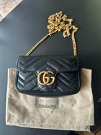 Gucci marmont mini, Ophalen of Verzenden, Zo goed als nieuw, Zwart