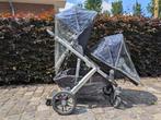 (duo) UPPAbaby Vista met 2e stoel + meerijdplank + voetenzak, Kinderen en Baby's, Kinderwagens en Combinaties, Verstelbare duwstang