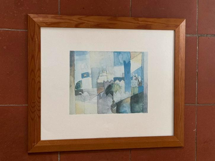 Twee kunstdrukken, reproducties, Prenten August Macke, Antiek en Kunst, Kunst | Litho's en Zeefdrukken, Ophalen