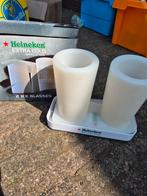 Heineken 2 ijsglazen ice glasses incl Coaster, Ophalen, 25 tot 50 cm, Minder dan 100 cm
