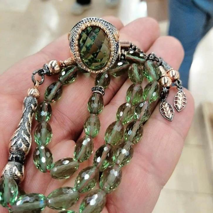 Zultanite Tesbih met Kralen - Kleurveranderend!, Sieraden, Tassen en Uiterlijk, Antieke sieraden, Overige materialen, Met edelsteen