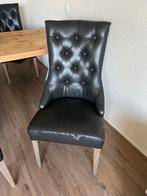4 Eettafelstoelen - Beschadigd - Wegens verhuizing, Huis en Inrichting, Stoelen, Ophalen, Gebruikt, Zwart, Landelijk