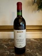 Médoc La Bergerie 1972 – intact, high shoulder, drinkbaar, Ophalen of Verzenden, Zo goed als nieuw, Frankrijk, Rode wijn