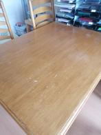 Licht eiken eethoek met 4 stoelen!, Huis en Inrichting, Complete eetkamers, Ophalen, Gebruikt, 4 tot 6 stoelen