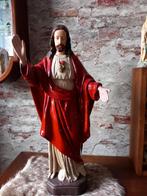Antiek brocant heiligenbeeld Jezus  €35, Antiek en Kunst, Antiek | Religie, Ophalen of Verzenden