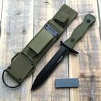 Militair mes (26,5 cm) in groen cordura foedraal, Overige gebieden, Mes of Dolk, Landmacht, Verzenden