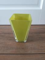 vaas groen glas (wij versturen niet), Huis en Inrichting, Woonaccessoires | Vazen, Ophalen, Minder dan 50 cm, Groen, Glas