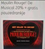 Moulin rouge musical 20% korting en drankje, Drie personen of meer