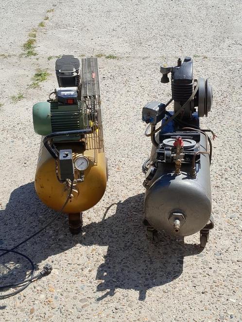 opruiming 2x compressor atlas copco 50 liter verlaagde prijs, Doe-het-zelf en Verbouw, Compressors, Gebruikt, 6 tot 10 bar, 25 tot 100 liter