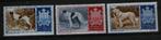 3 Postzegels San Marino 1956 postfris HONDEN, Ophalen of Verzenden, Overige landen, Postfris