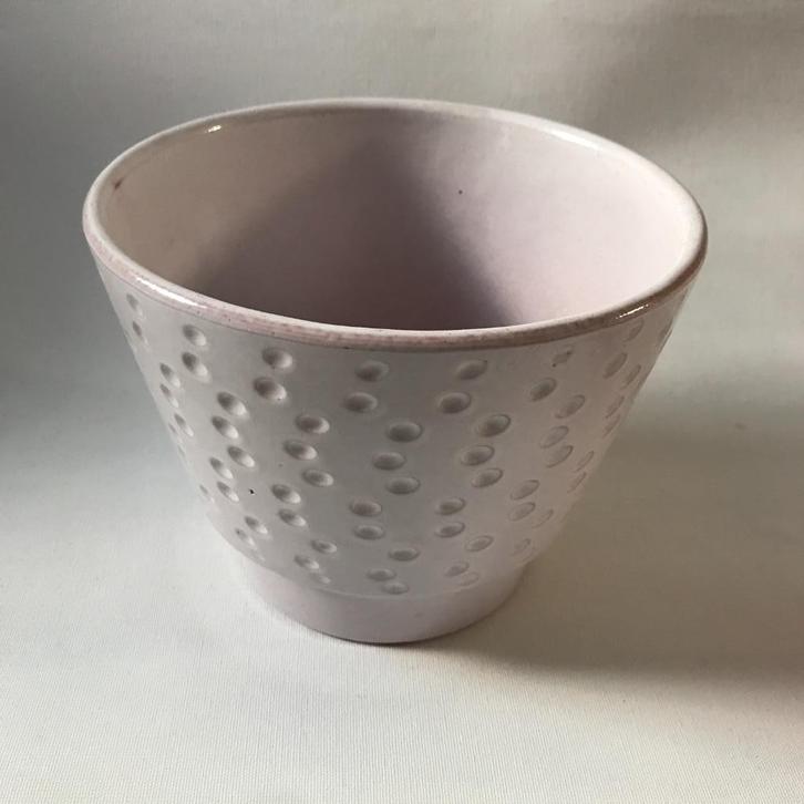 Retro Adco Bloempot 21174, Tuin en Terras, Bloempotten, Gebruikt, Aardewerk, Binnen, Minder dan 40 cm, Minder dan 25 cm, Rond