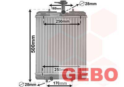 Peugeot 108 2014+ radiateur 1.0 VTi -AC 16400-0Q010, Auto-onderdelen, Motor en Toebehoren, Peugeot, Nieuw, Ophalen of Verzenden