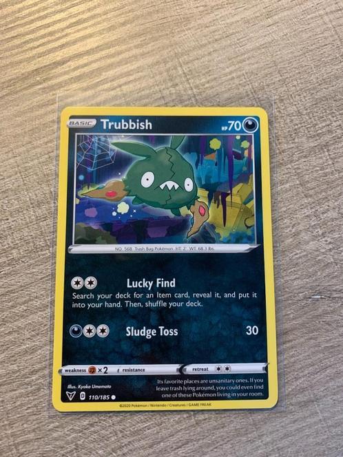 Trubbish 110/185 Vivid Voltage - Pokémon Kaart, Hobby en Vrije tijd, Verzamelkaartspellen | Pokémon, Nieuw, Losse kaart, Ophalen of Verzenden