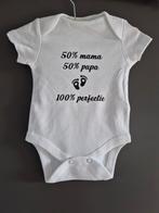 Nieuwe Romper - 50% Mama, 50% Papa, 100% Perfectie, Ophalen of Verzenden, Nieuw, Geen merk, Jongetje of Meisje