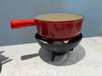 Le Creuset (kaas) fondue set in heel goede staat, Gebruikt, Brander, Fondueset, Ophalen of Verzenden