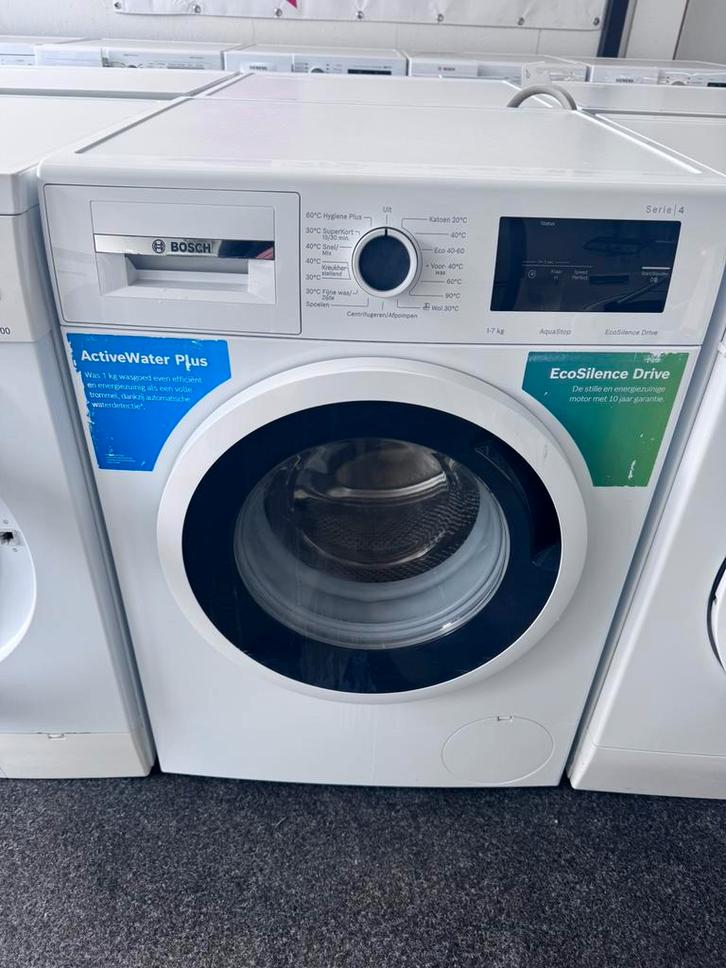 BOSCH 1400 SERIE 4 ECO A+++ 7 KG met 1 jaar garantie, Witgoed en Apparatuur, Wasmachines, Refurbished, Voorlader, 6 tot 8 kg, 85 tot 90 cm