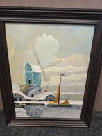 Nederlands landschap, ongesigneerd, Antiek en Kunst, Ophalen