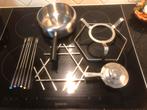 t.k.Spring Switserland RVS savoyarde raclette set compleet, Ophalen, Zo goed als nieuw, Rvs, Koekenpan of Braadpan