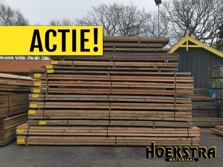 Speciale Pakketactie Douglas Balkhout (licht vergrijsd), Doe-het-zelf en Verbouw, Hout en Planken, Nieuw, Balk, Overige houtsoorten