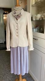 ZARA slanke plissé rok in glansende Lila satijn. Mt M, NIEUW, Maat 38/40 (M), Zara, Paars, Nieuw