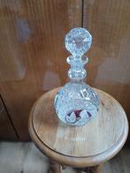 Boheemse kristallen karaf met vogel, Antiek en Kunst, Antiek | Glas en Kristal, Ophalen of Verzenden