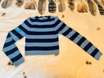 Zara blauw gestreept cropped truitje maat M, Maat 38/40 (M), Zara, Nieuw, Lange mouw