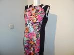 Joseph Ribkoff kleurrijke jurk deels laagjes stof D44, Kleding | Dames, Jurken, Overige kleuren, Verzenden, Maat 46/48 (XL) of groter