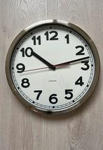Rvs klok Karlsson, Huis en Inrichting, Ophalen of Verzenden, Zo goed als nieuw, Wandklok
