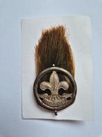 Scouting Hoedpluim NPV,  type 2, 1949 Hopman kleur Groen, Ophalen of Verzenden, Gebruikt, Embleem, Speld of Insigne