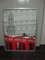 Vilshult Ikea London telefooncel afbeelding 77,5 x 57 cm, Schilderij, Ophalen of Verzenden, Zo goed als nieuw