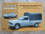 1968 Peugeot 404 pick-up folder sheet NL, Peugeot, Ophalen of Verzenden, Zo goed als nieuw