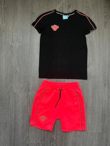 Meisjes setje broek & shirt zwart roze Black Bananas mt 176 beschikbaar voor biedingen