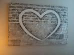 Canvas hart 3d schilderij 150 x 100 cm (nieuwprijs €315), Ophalen, 125 cm of meer, Schilderij, 75 cm of meer