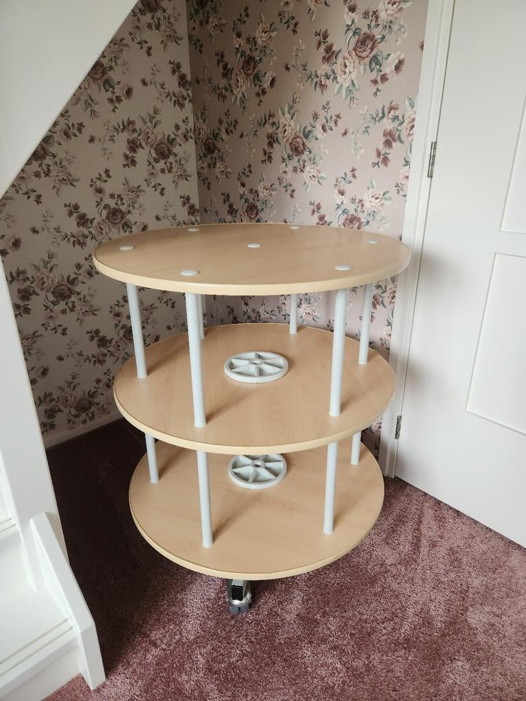 Ordnermolen - Handig opbergsysteem, Huis en Inrichting, Tafels | Bijzettafels, Gebruikt, Rond, 60 cm of meer, 75 cm of meer, Hout