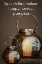 Van€99,90 2pcs rivièra maison happy harvest pumpkin, Huis en Inrichting, Ophalen of Verzenden, Nieuw, Overige materialen, Minder dan 25 cm