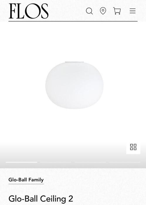 Flos Glo-Ball Ceiling 2 diffused light ceiling lamp, Huis en Inrichting, Lampen | Plafondlampen, Zo goed als nieuw, Glas, Ophalen